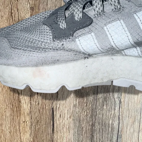 adidas nite jogger sneakers in gray - size 8 - Picture 11 of 13